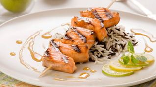 Шашлычки из лосося