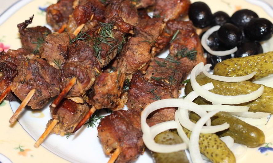 Рецепт шашлычков из свинины в рукаве