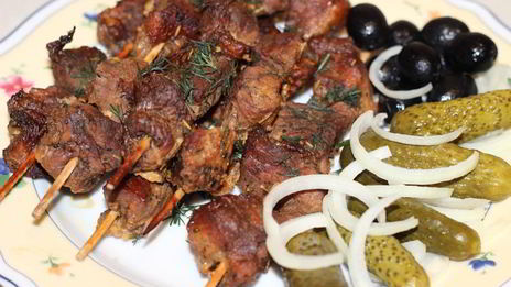 шашлычки из свинины в рукаве