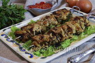 Шашлык из говядины в духовке