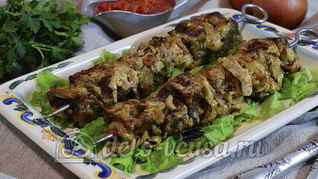 Шашлык из говядины в духовке