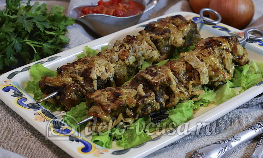 Рецепт шашлыка из говядины в духовке