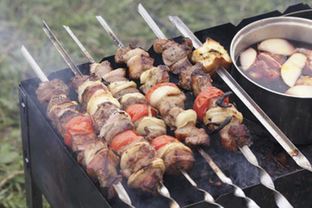 Шашлык из говядины в красном вине