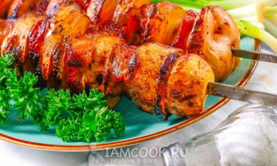 Рецепт шашлыка из картошки