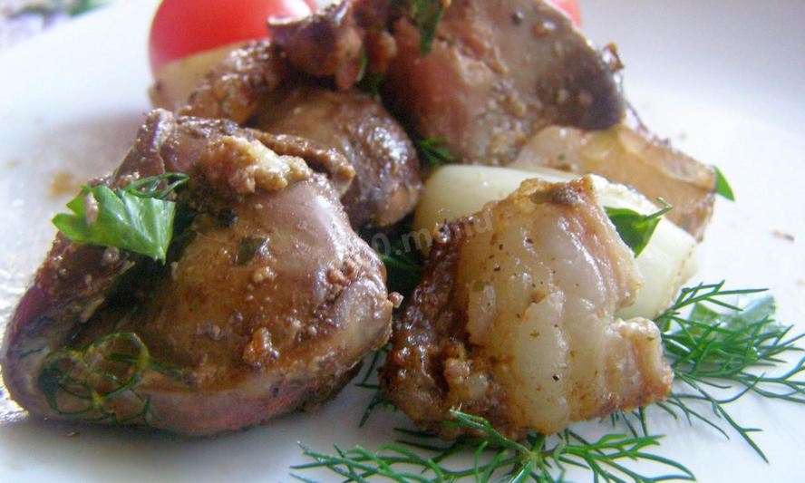 Рецепт шашлыка из куриной печени