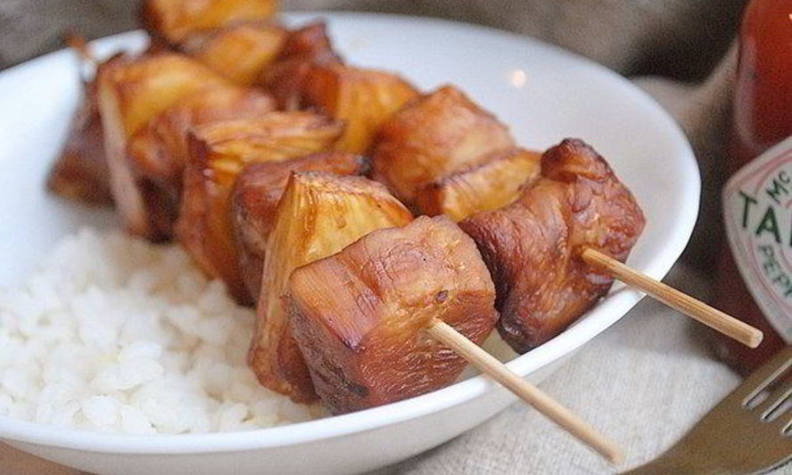 Рецепт шашлыка из курицы и ананасов по-домашнему