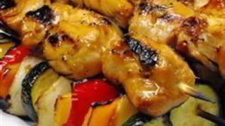 Шашлык из курицы с медом