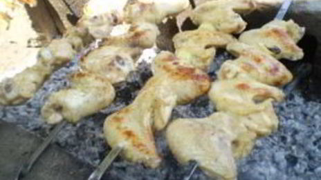 шашлык из курицы в кефире