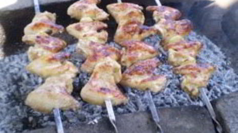 шашлык из курицы в кефире