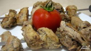 Шашлык из курицы в уксусе