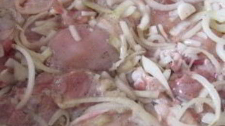 шашлык из курицы в уксусе