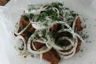 Шашлык из мяса на сковороде