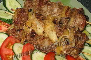 Шашлык из печени
