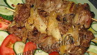 Шашлык из печени