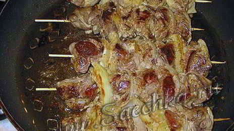 шашлык из печени