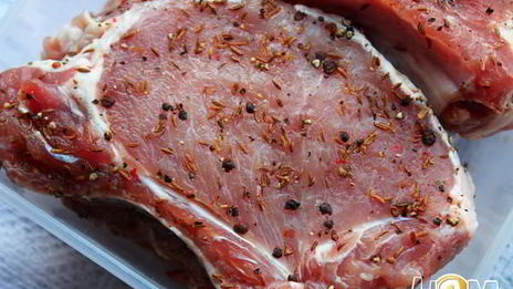 шашлык из свинины на косточке