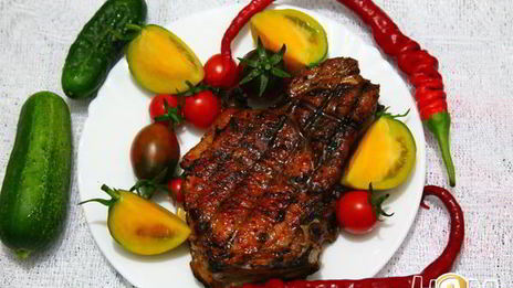 шашлык из свинины на косточке