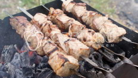 шашлык из свинины с уксусом