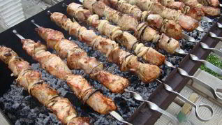 Шашлык из свинины в минералке