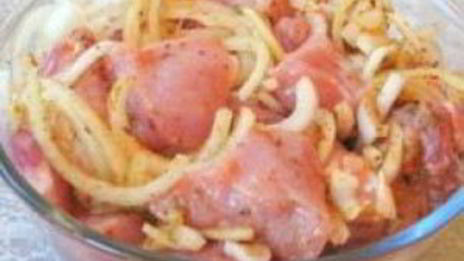 шашлык из свинины в уксусе