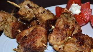 Шашлык из телятины в мультиварке