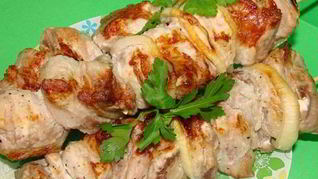 Шашлык на кефире