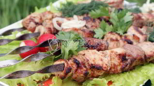 Шашлык с киви