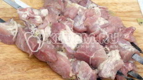 шашлык с киви