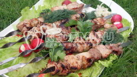 шашлык с киви