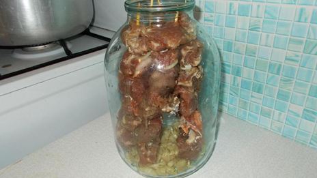 шашлык в банке в духовке