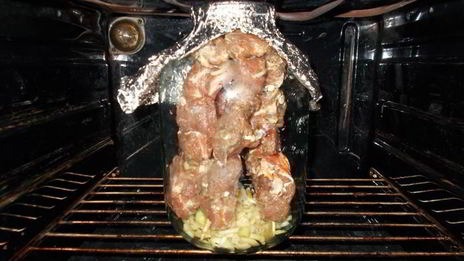 шашлык в банке в духовке