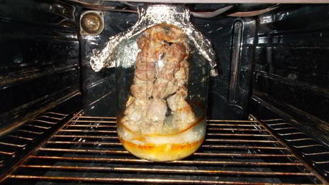 шашлык в банке в духовке