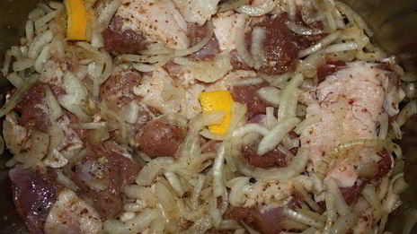 шашлык в казане