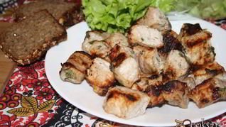 Шашлык в кефирном маринаде с пряными травами