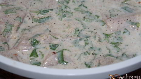 шашлык в кефирном маринаде с пряными травами