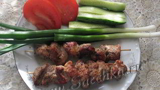 Шашлык в томатном маринаде