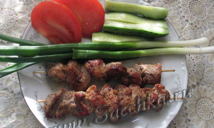 Рецепт шашлыка в томатном маринаде