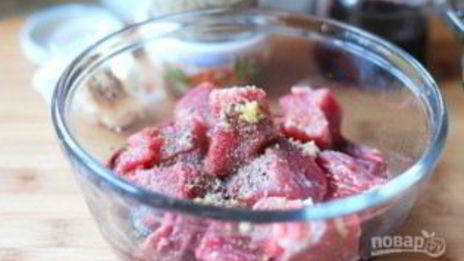 шашлык в вине