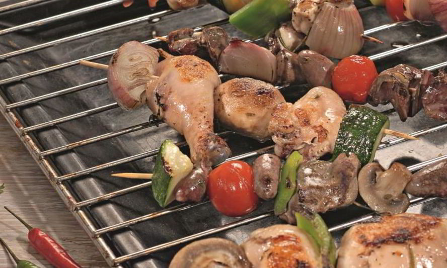 Рецепт шашлыков из курицы с овощами