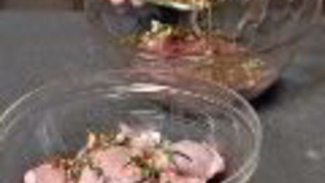 шашлыки из курицы с овощами