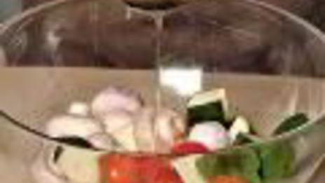 шашлыки из курицы с овощами