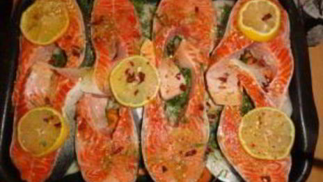 стейк из семги в духовке