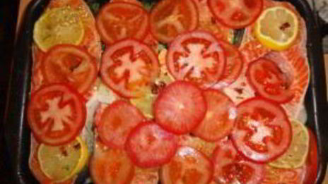 стейк из семги в духовке