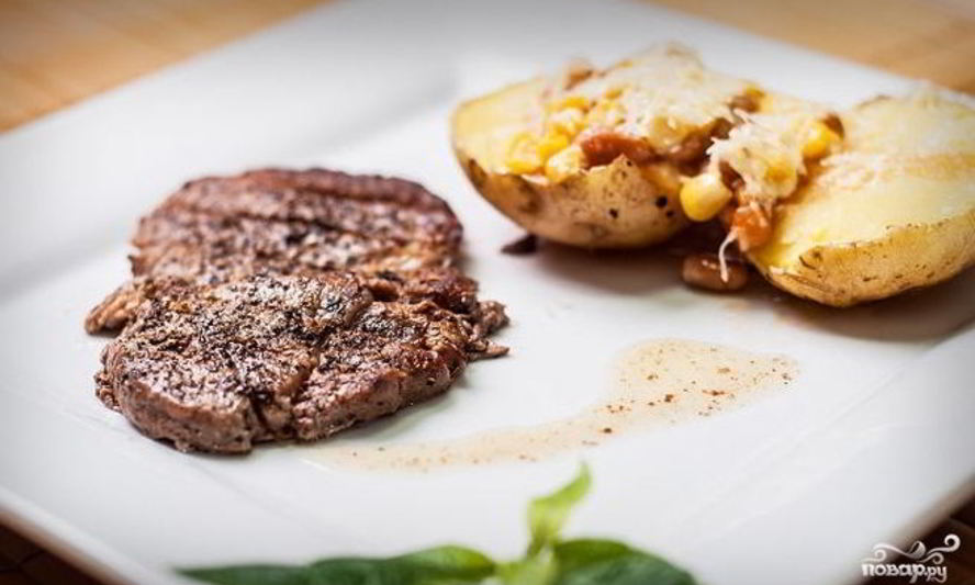 Рецепт стейка рибай на сковороде