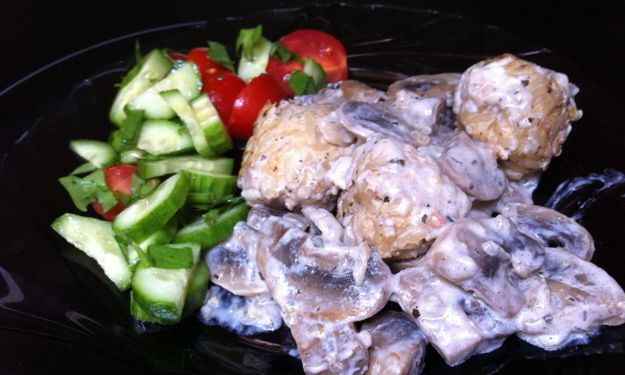 Рецепт тефтелей с грибами