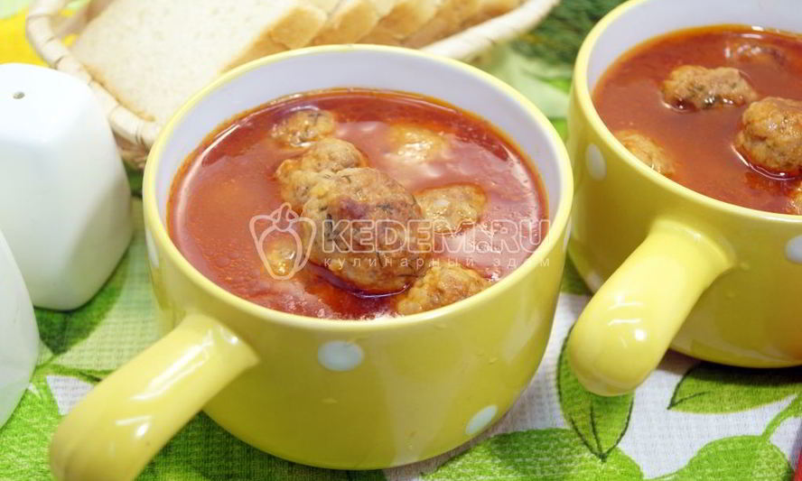 Рецепт тефтелей с подливкой