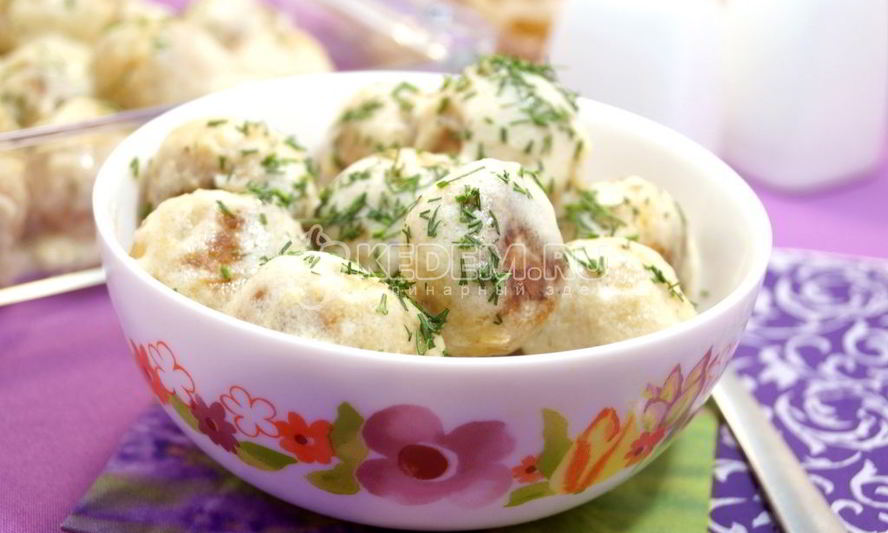 Рецепт тефтелей в сливочном соусе