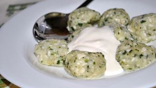 Творожные ньокки со шпинатом