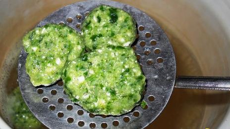 творожные ньокки со шпинатом