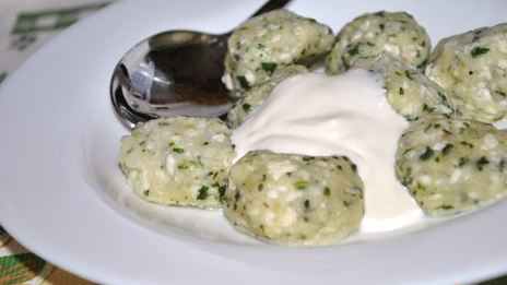 творожные ньокки со шпинатом